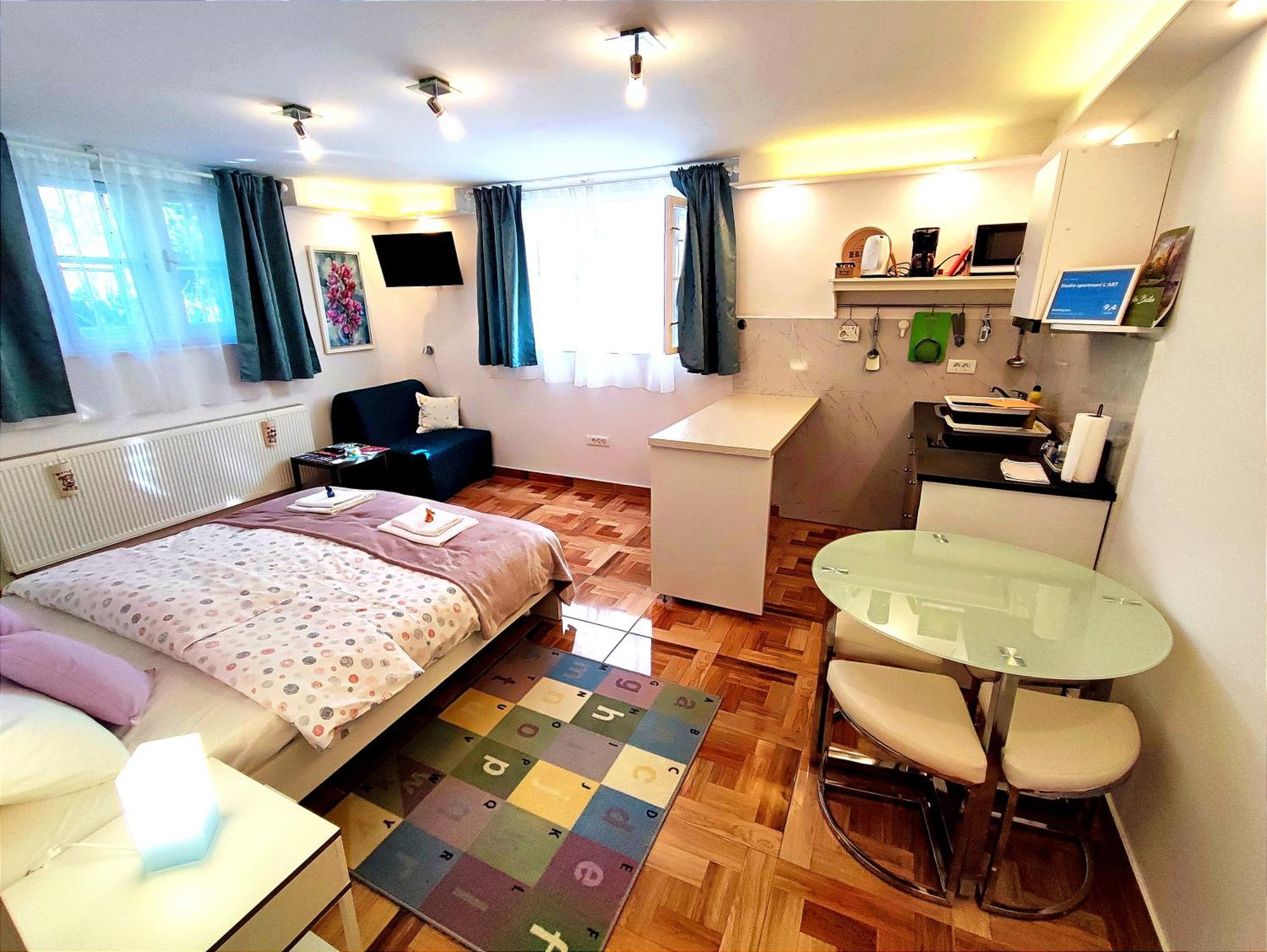 Studio Apartmani L'Art Zagreb Exterior foto